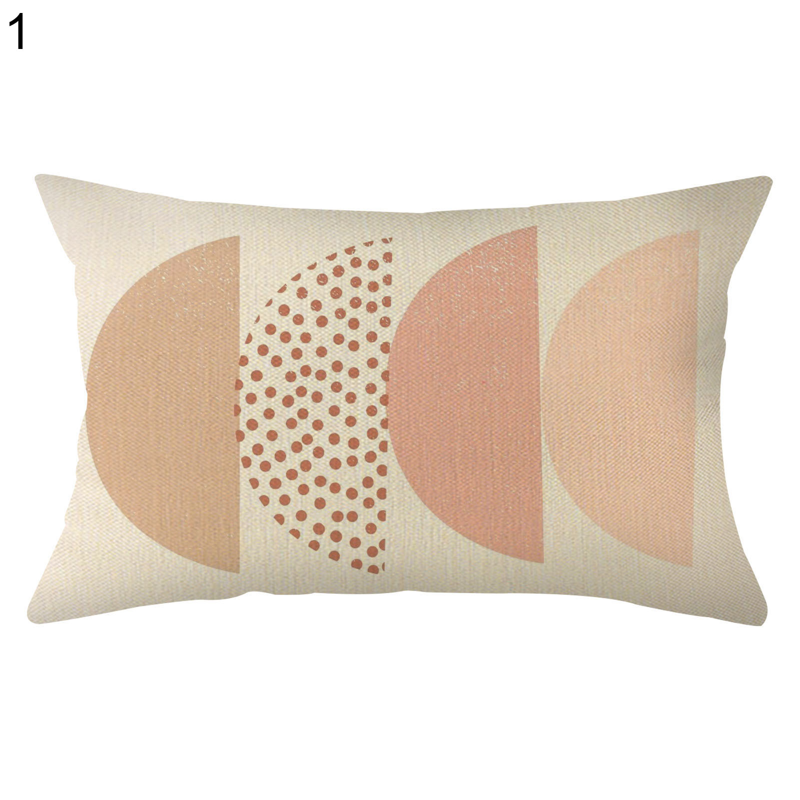 Cushion Slipcase Soft Touch Wide Application Flax Decorative Geometry Sofa Pillow Cover Home Supplies. 