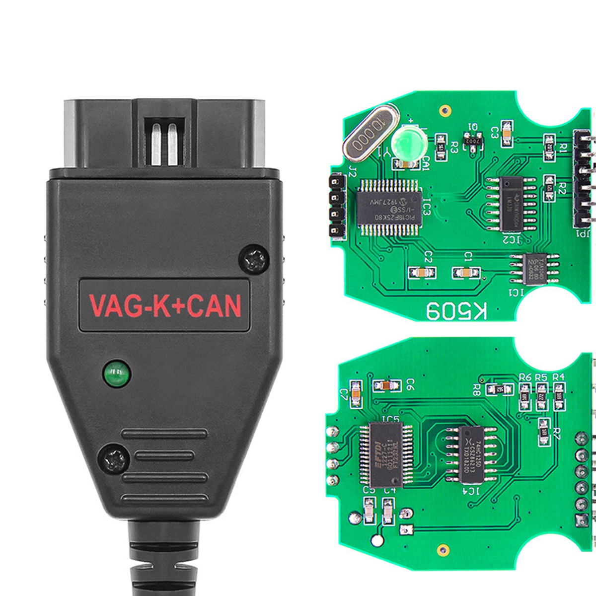 VAG K+ CAN Commander 1.4 FTDI Chip OBD2 Scanner USB Cable Diagnostic Tool USB Cable Diagnostic Tool for VW/Audi/Skoda for VAG K-Line Commander. 