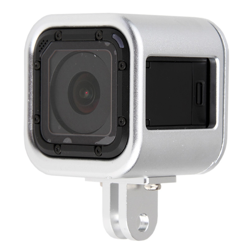Housing Shell CNC Aluminum Alloy Protective Cage with Insurance Back Cover for GoPro HERO5 Session /HERO4 Session /HERO Session