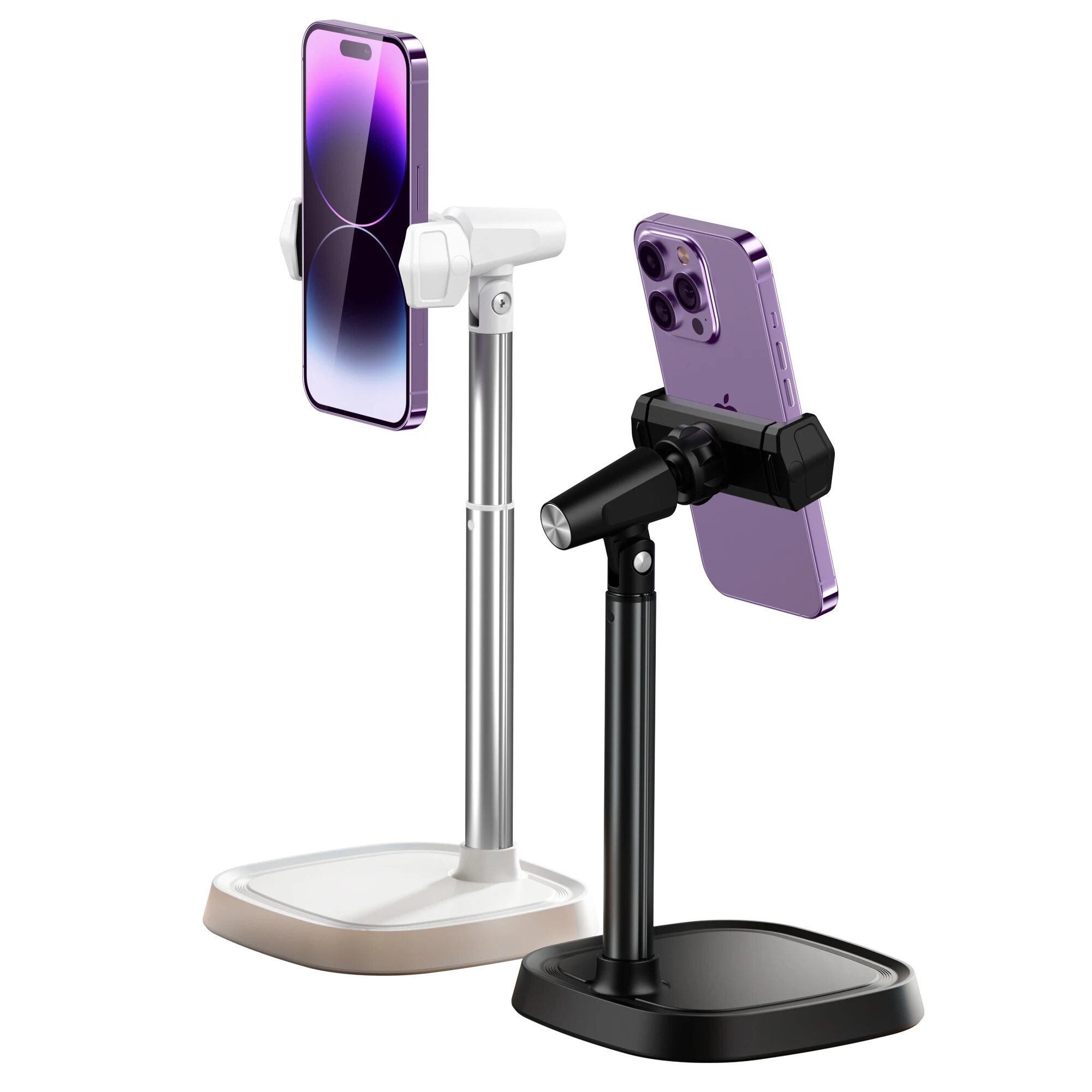 Adjustable Retractable Phone Stand For iPhone Xiaomi Huawei Redmi Live Broadcast Cell Phone Support Desk Stand Phone Accessories. 