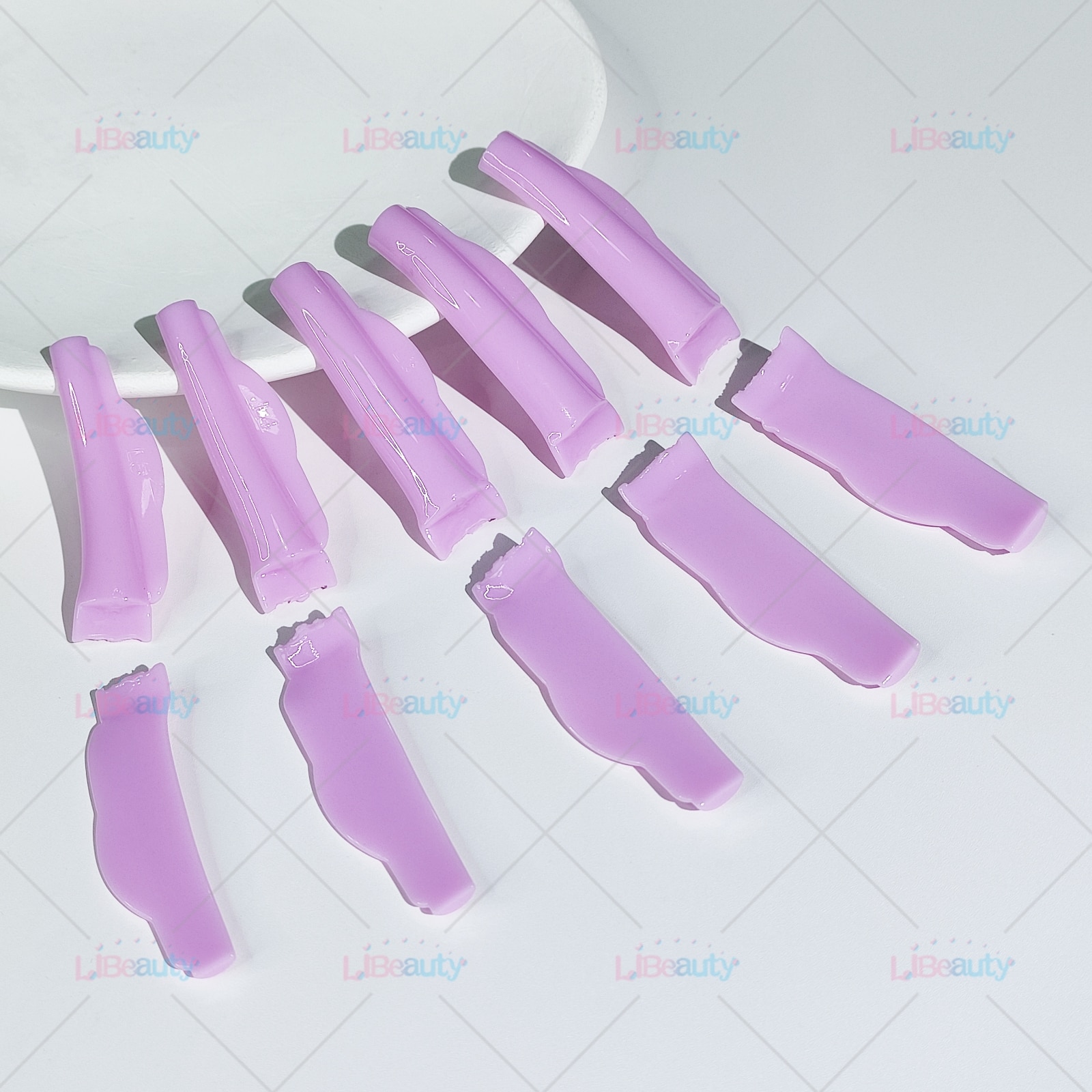 Libeauty Glue Free Silicone Eyelash Perm Pads Sticky Lashes Rods Shield Lifting 3D Eyelash Curler Accessories Applicator Tools. 