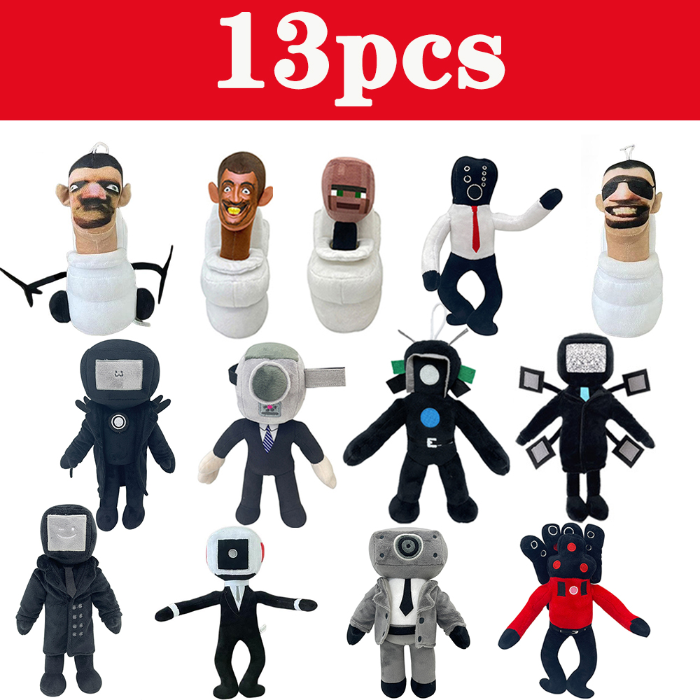 13style Skibidi Toilet Plush Toys Speakerman Plush Camara Camera Man Plush New Skibidi Doll Stuffed Toy Skibidi Stuffed Soft Toy