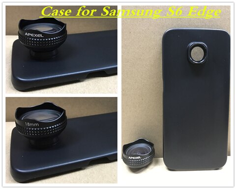 【happy one】Apexel Lens HD Wide Angle Optic Pro Lens Cell Phone Camera Lens Kit 0.6X for Samsung galaxy plus S7 S6 phone 18MM. 