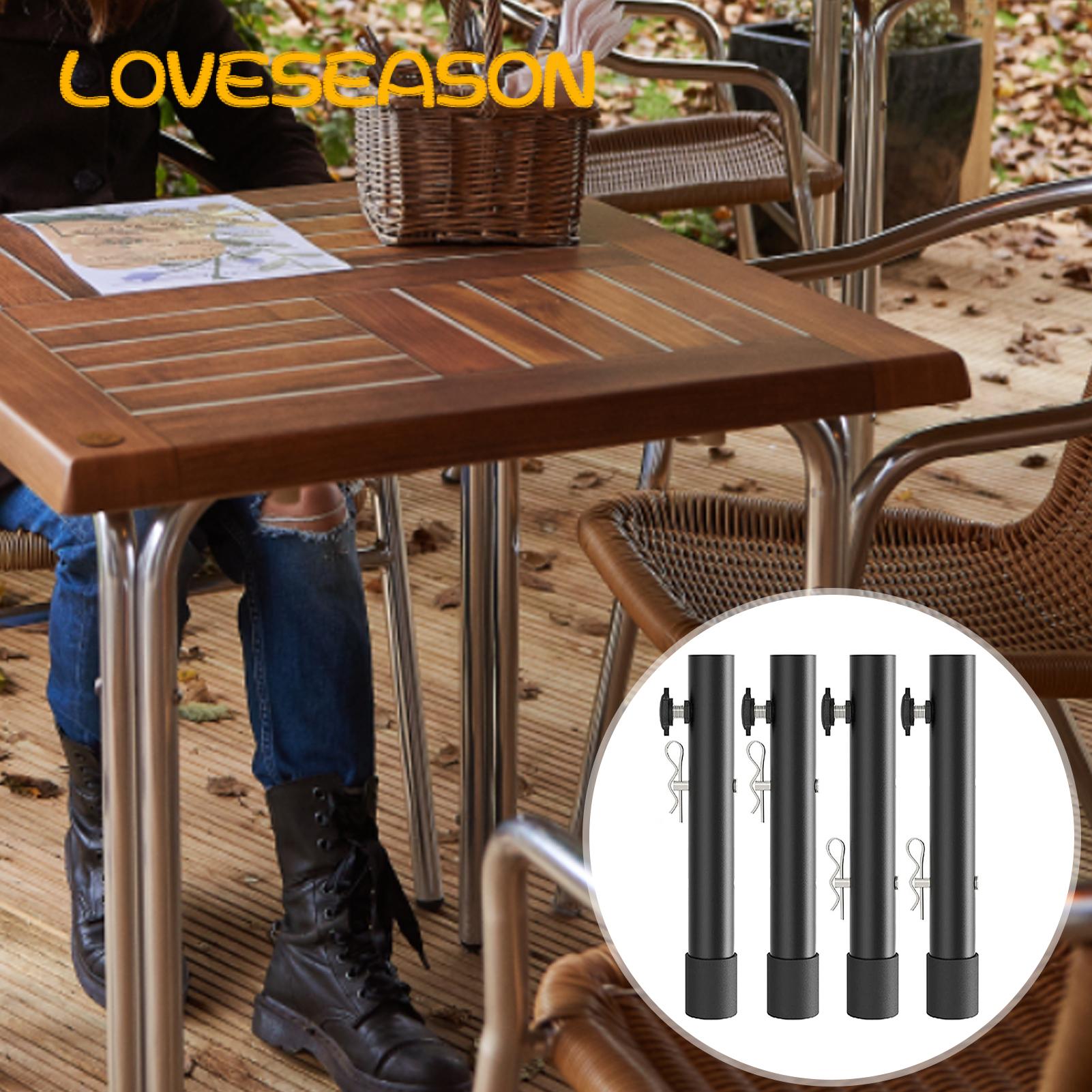 Loveseason Table Leg Extender No Tools Required Folding Tables Straight/Bent Leg Extender. 