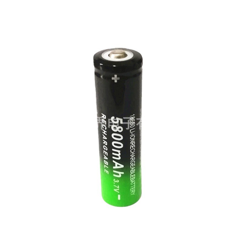 18650 5800MAH 3.7V lithium battery Pointed flat head flashlight rechargeable battery Camping light battery. 