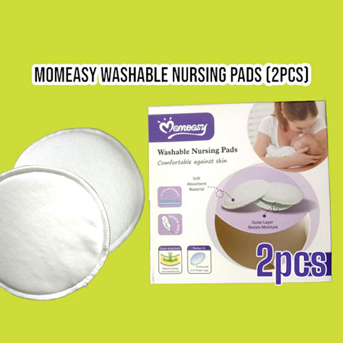 Washable Breeathable Absorbency BreastPads Anti-overflow Maternity Nursing  Pad (2Pcs)
