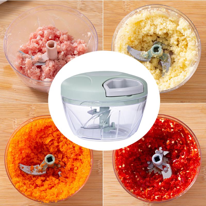 Manual Fruit Vegetable Chopper Hand Pull String Food Cutter Onion Nuts Meat Grinder Mincer Blender Shredder Mixer Kitchen Tool. 