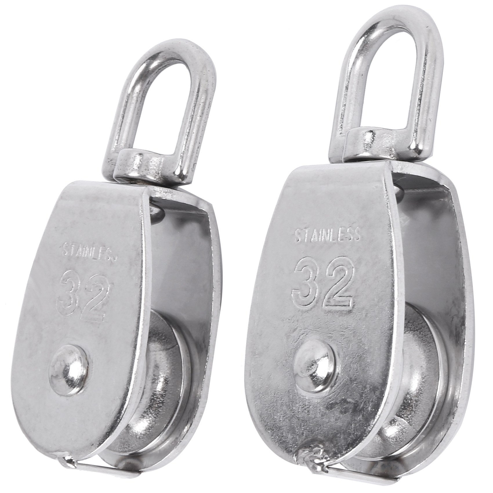 3.7in M32 Lifting Single Pulley Roller Loading 250kg/551lb - View #11