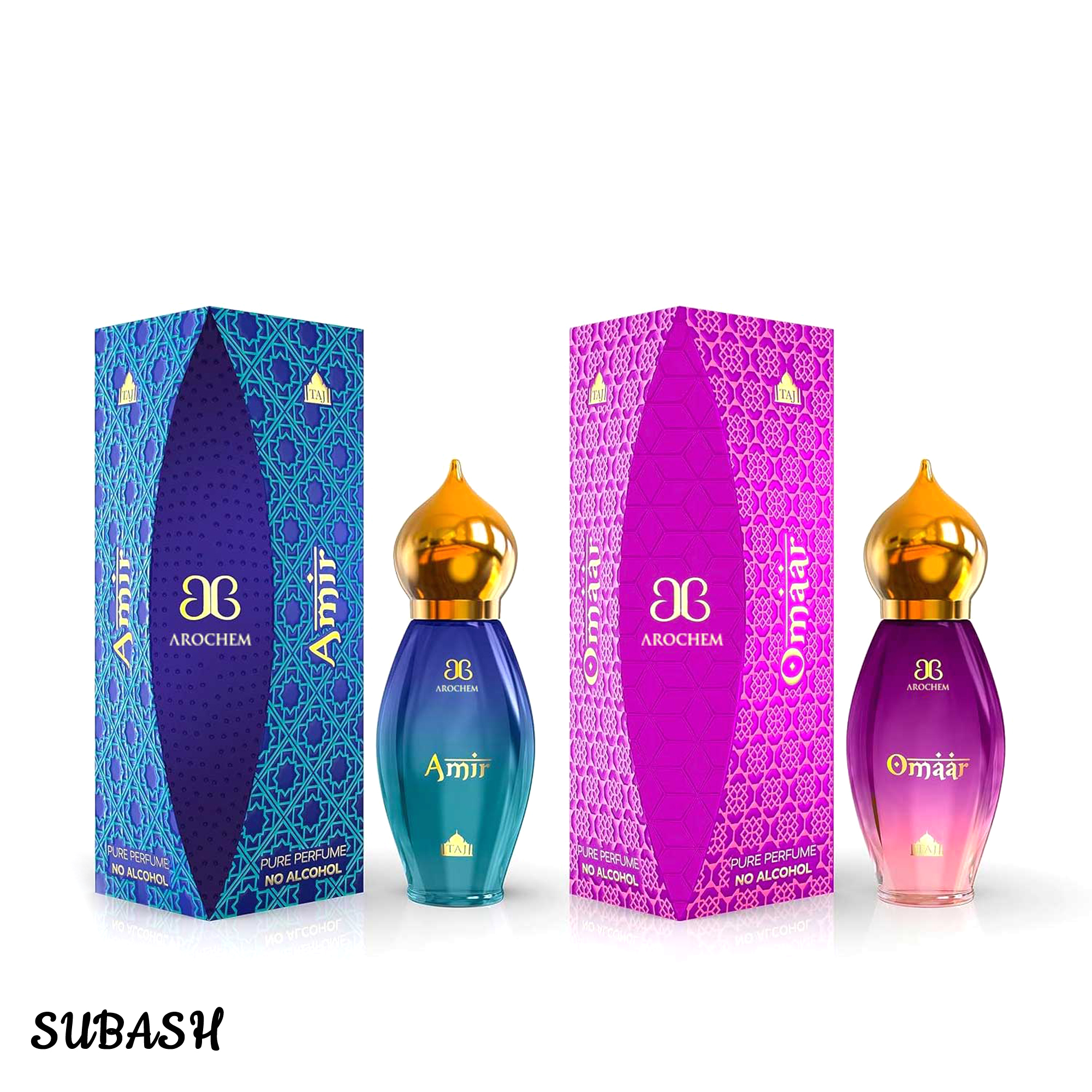Amir & ommar Premium Royal Perfume Attar-Made in India 9ML