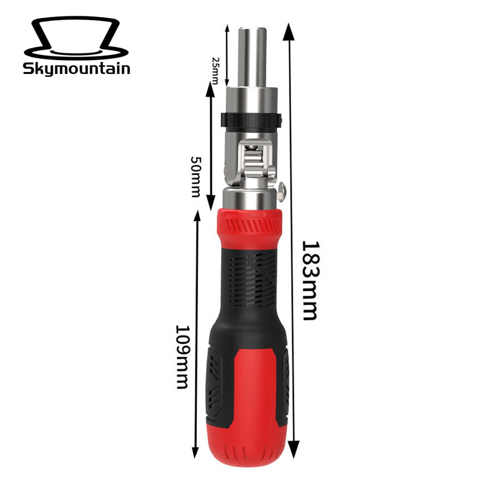 Flat Head Screwdriver Set Versatile 13-in-1 Ratchet Screwdriver Non-slip Handle Adjustable Angle Ideal for Southeast Asian Buyers Universal Screwdriver. 