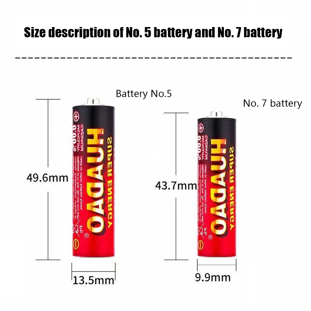 Huadao 1.5V AA AAA Disposable Alkaline Dry Battery for Led Light Toy Mp3 Camera Flash Razor CD Player Wireless Mouse Keyboard. 