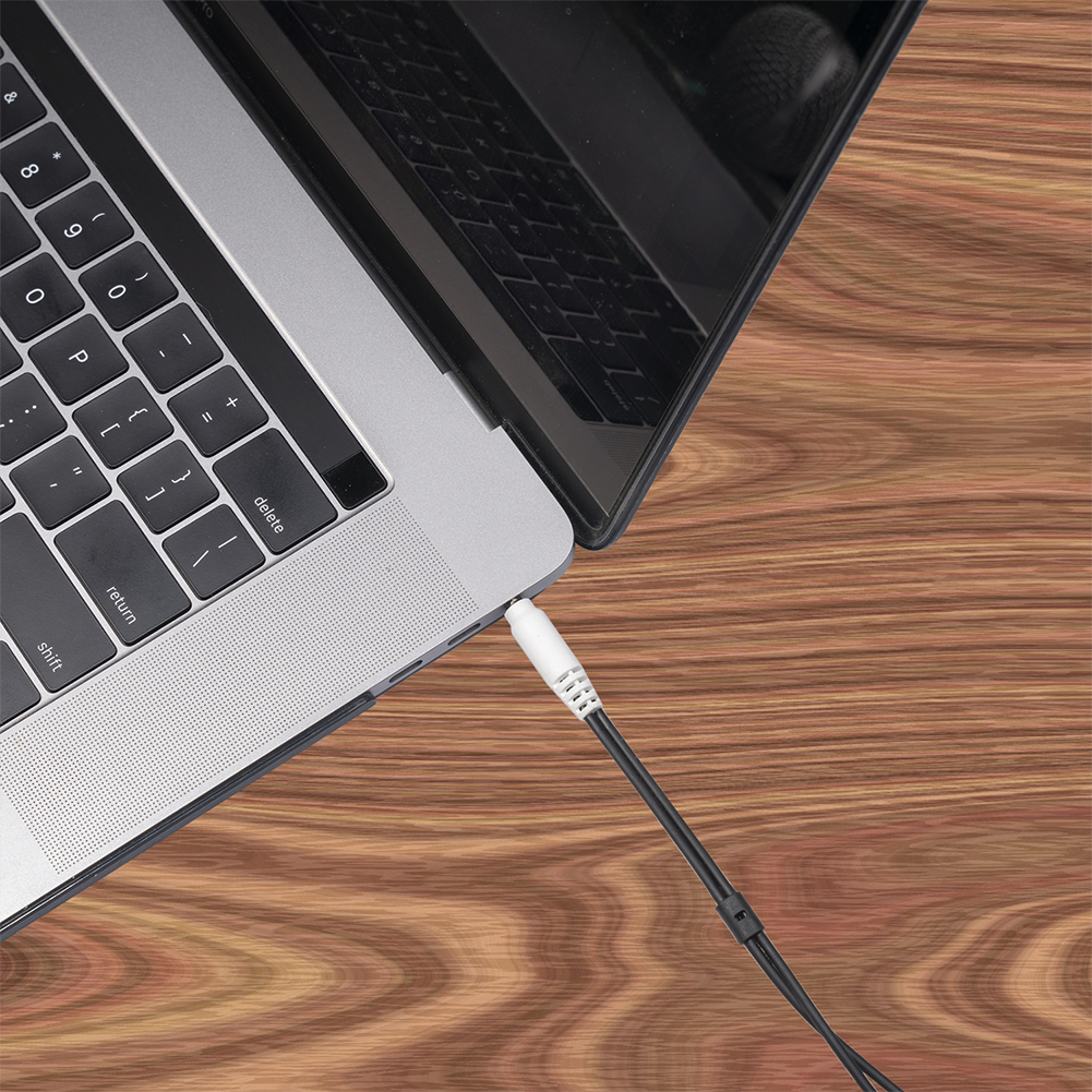 3.5mm One Point Two Headphone Microphone Splitter Ctia Standard Connection Audio Cable 20cm. 