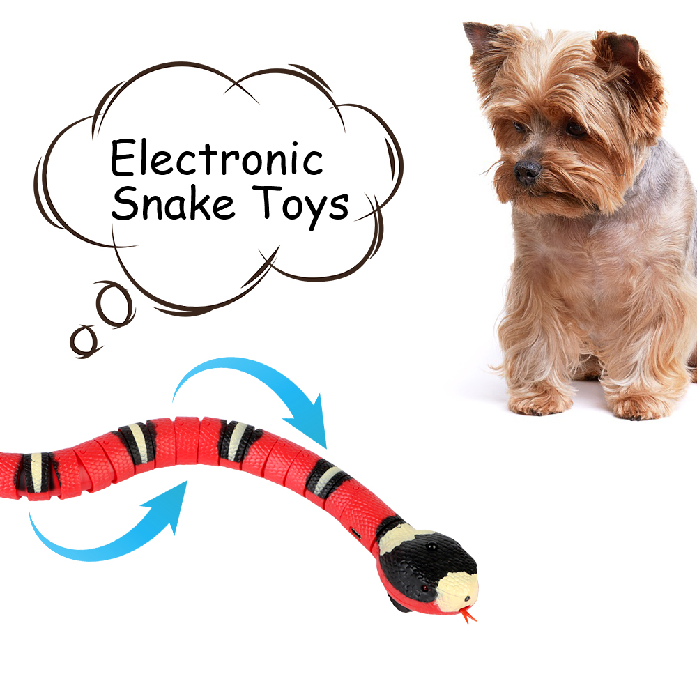 Smart Sensing Interactive Kitten Toy for Dogs Pet Cat Toys Teasering Play Automatic Electronic Snake USB Rechargeable
