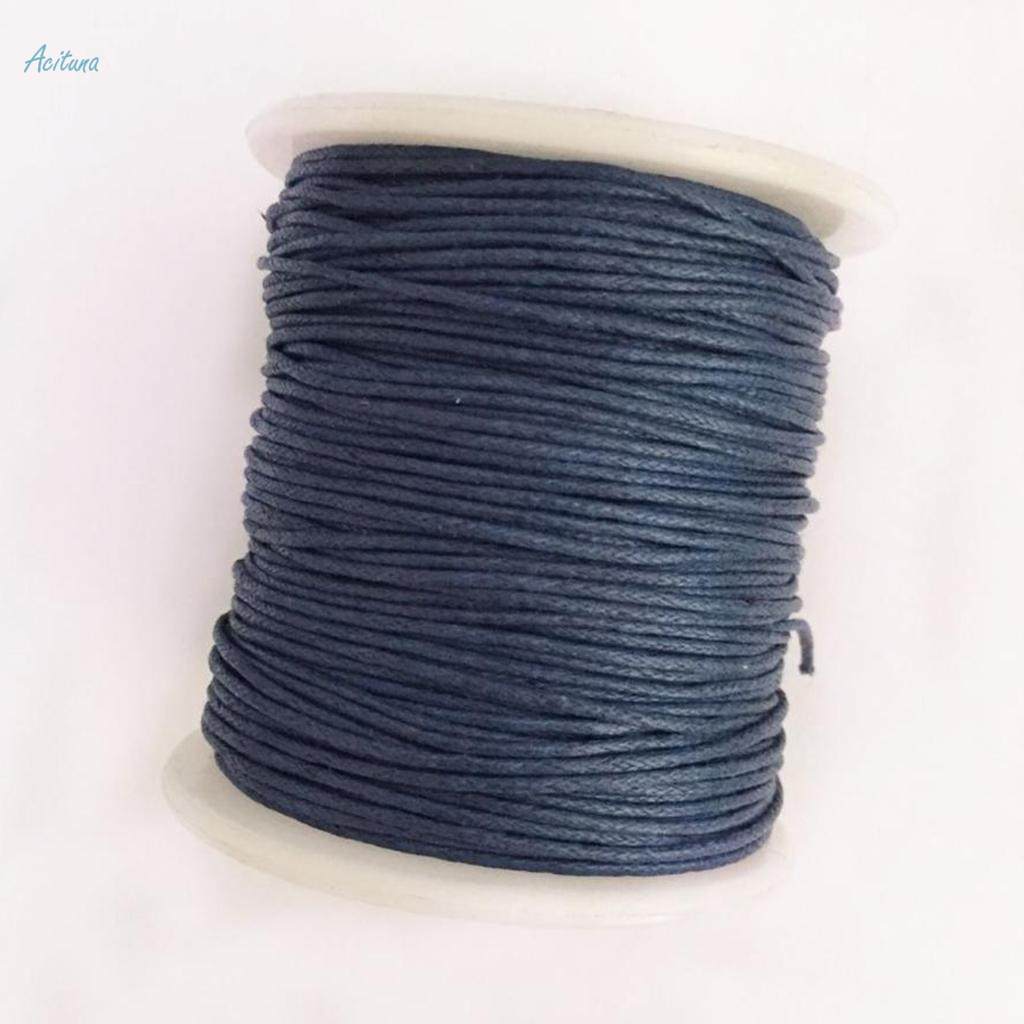 Prettyia 4x 80m Waxed Cotton Cord String Thread Rope Spool. 