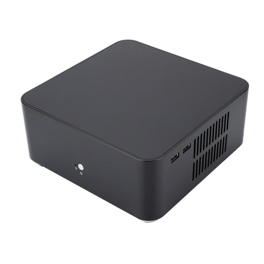 Aluminum alloy case for mini computer case, HTPC case for onysa 3.5 mm with dual USB3.0 / USB 2.0 interface. 