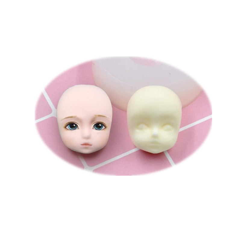 Ultra-light clay doll figure material, silicone, micro-realistic loli face mold, flip face mold, high cold loli face. 