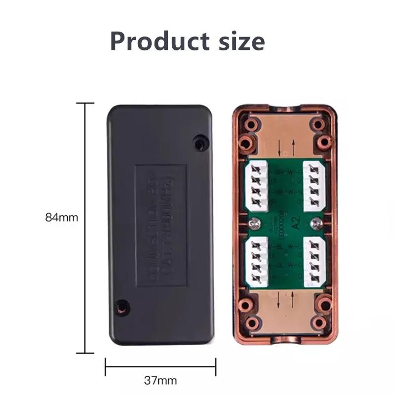 RJ45 Junction Box Network CAT7 600MHz Ethernet LAN Cable LSA Connection Adaptor RJ45 Extention Adapter RJ 45 Extention Box. 