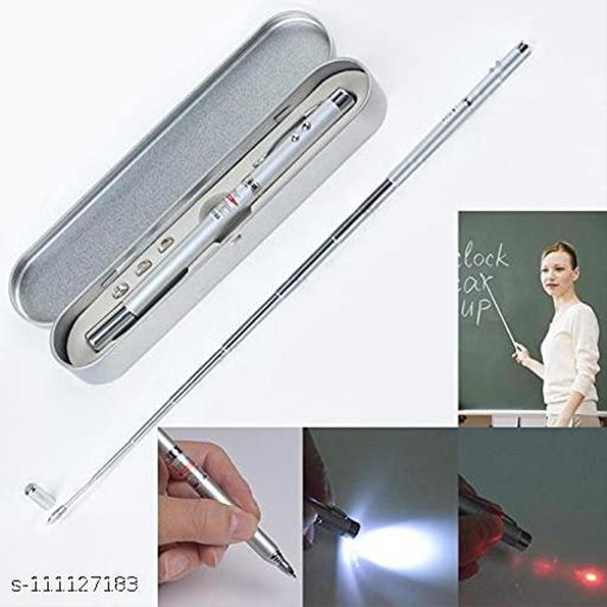 5 in 1 Laser Pointer Light Pen Extendable Head