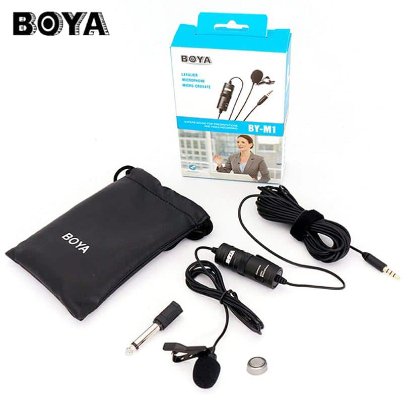 BOYA BY M1 Microphone Boya Professional Microphone For Mobile & Dslr - Black. 