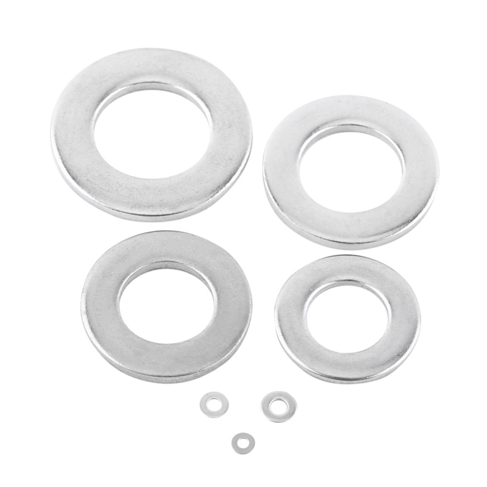Practical Product Metric Washer Mixed (200 Pack) M3 M4 M5 & M6 Form A Thick Flat Washers Stainless Steel. 