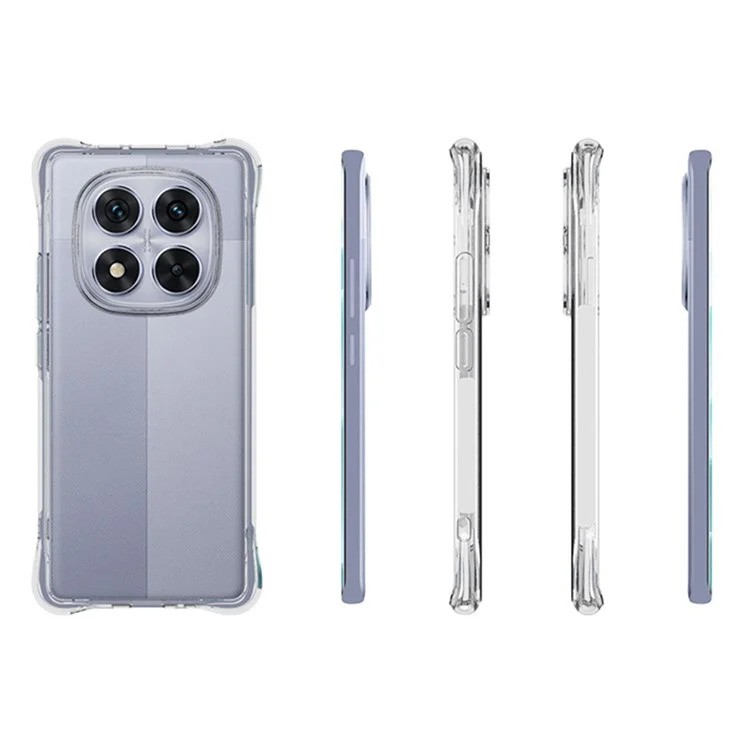 Xiaomi Redmi Note 14 Pro 4G TPU Back Cover Shockproof Silicone Bumper - Transparent. 