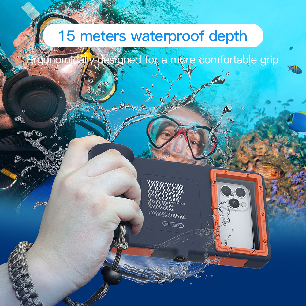 Professional Diving Phone Case For iPhone 6 15 7 8 Plus Coque 15M Waterproof Depth Cover For iPhone 11 Pro Max X XR 14 13 Cases. 