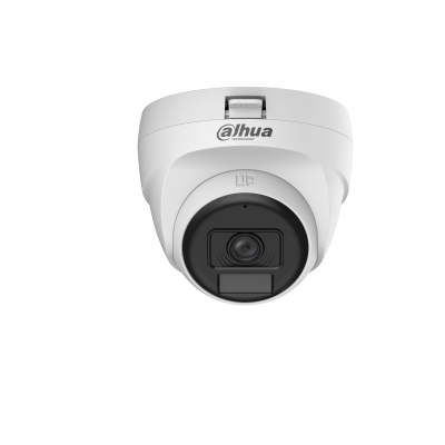 Dahua Full Color HAC-T1A21-U-IL-A  Audio 2MP Smart Dual Light HDCVI Fixed-focal Eyeball Camera. 