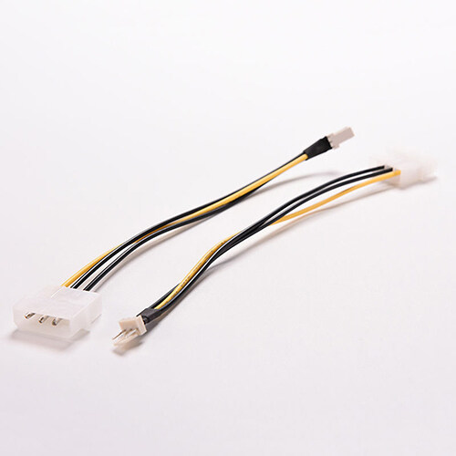 5 Pcs 4-Pin Molex/IDE to 3-Pin CPU Case Fan Power Connector Cable Adapter 20cm. 