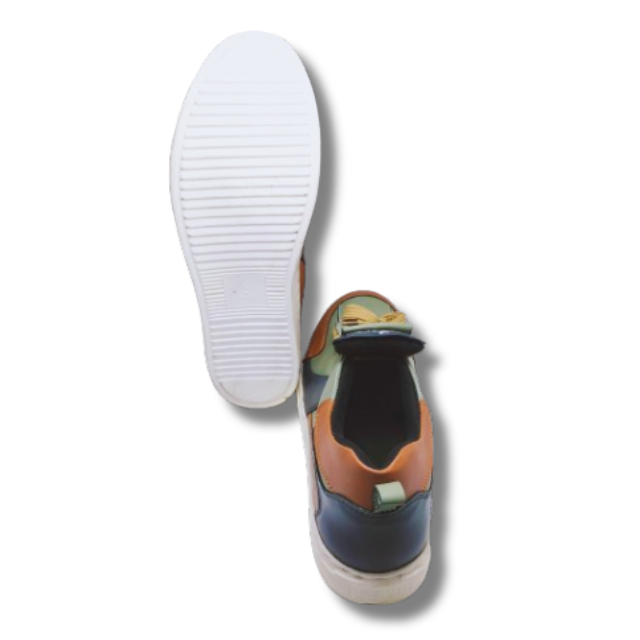 Genuine Leather Sneaker Shoe For Men. 