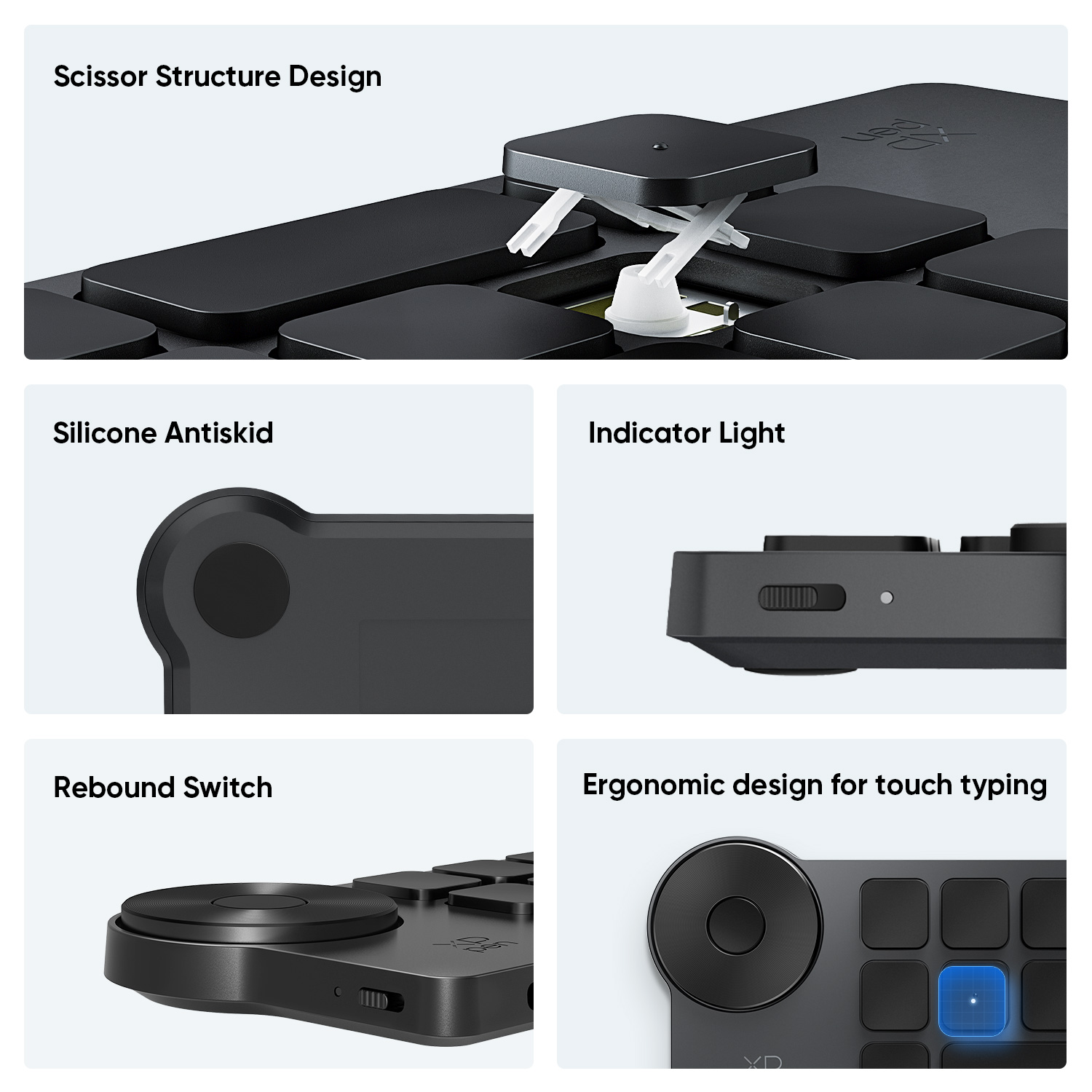 XPPen Wireless Shortcut Remote Express Key Bluetooth 5.0 Customizable shortcut keys for Graphic Tablet Pen Display Monitor. 
