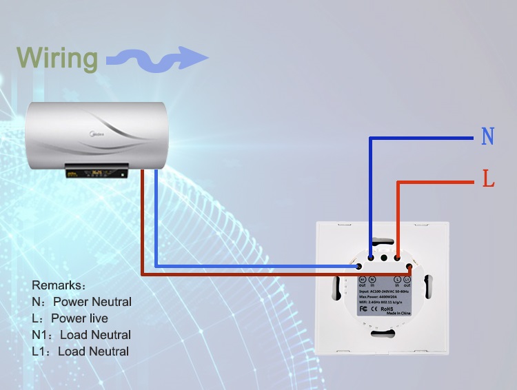 Unique Make - Wifi smart gizer boiler water heater switch app Remote Voice Control Timer Switch - Innovative Design - To Exprerience Greatness. 