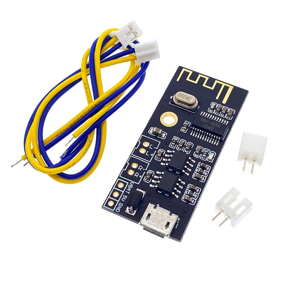 M38 Bluetooth 4.2 MP3 Audio Receiver Board + 5W Stereo Amplifier Module  Lossless Decoder DIY Kit High Fidelity HIFI  Receiver MH-MX8