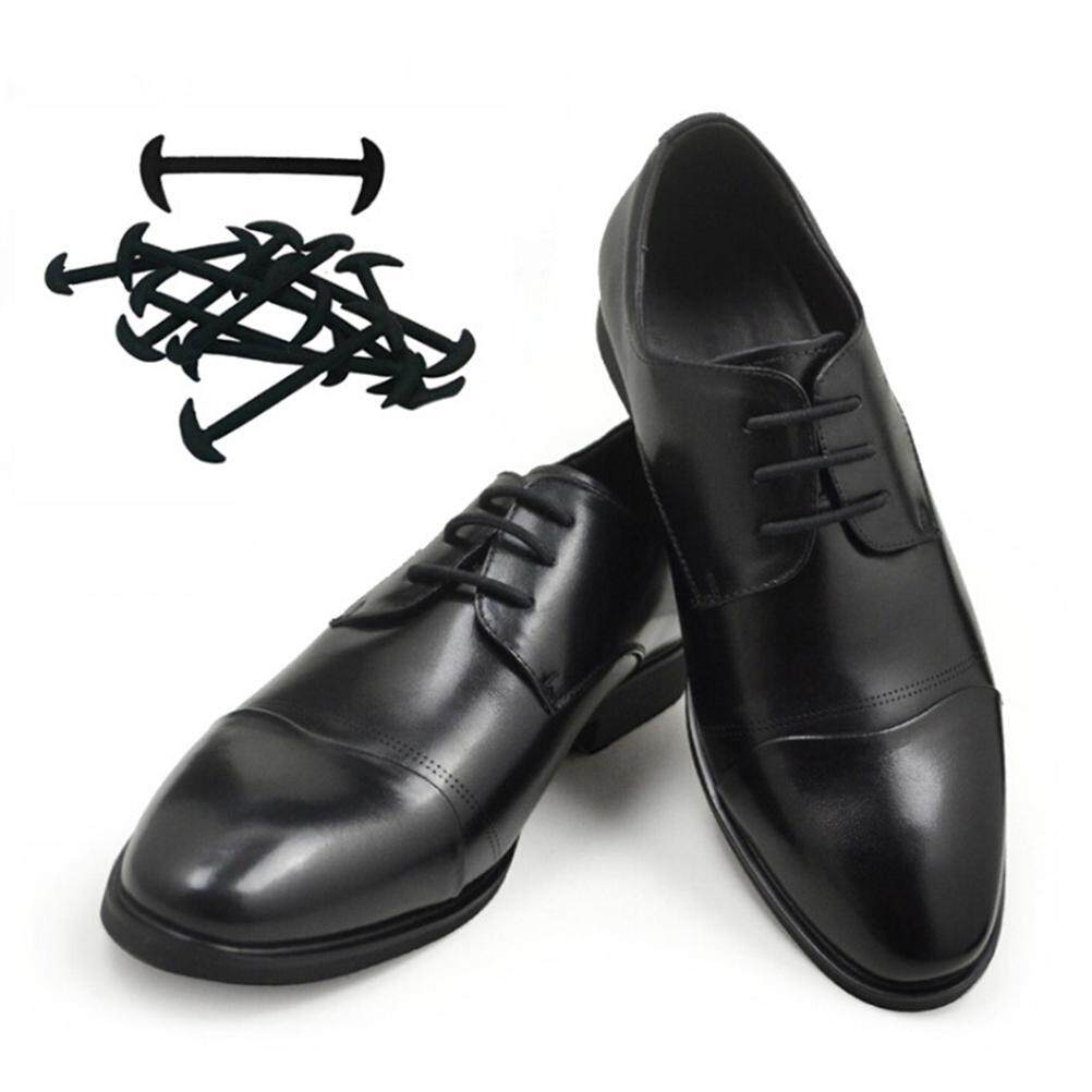 12Pcs Elastic Free Tying No Tie Lazy Silicone Shoelace Dress Shoe Laces. 