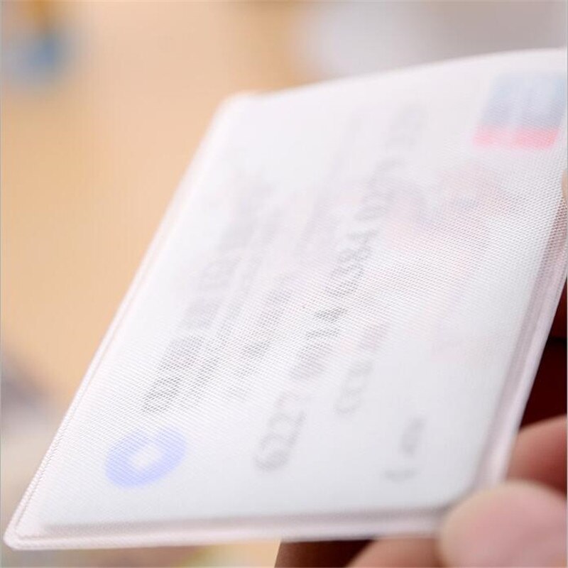 10pcs Waterproof Transparent Card Holder Plastic Card id Holders Case To Protect Credit Cards Card Protector Cardholder. 