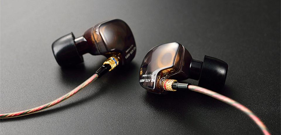 KZ ATE Dynamic Balanced Armature IEMS In Ear HIFI Earphone - Black. 