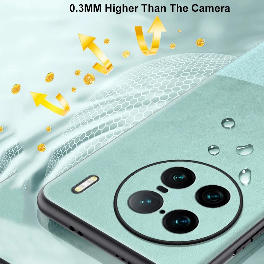 New Phone Case For VIVO X90 Pro Plus Cover 360 Degrees Protection Leather Soft Border Anti-fingerprint Color Blocking Design For VIVO X90 Pro+ Case. 