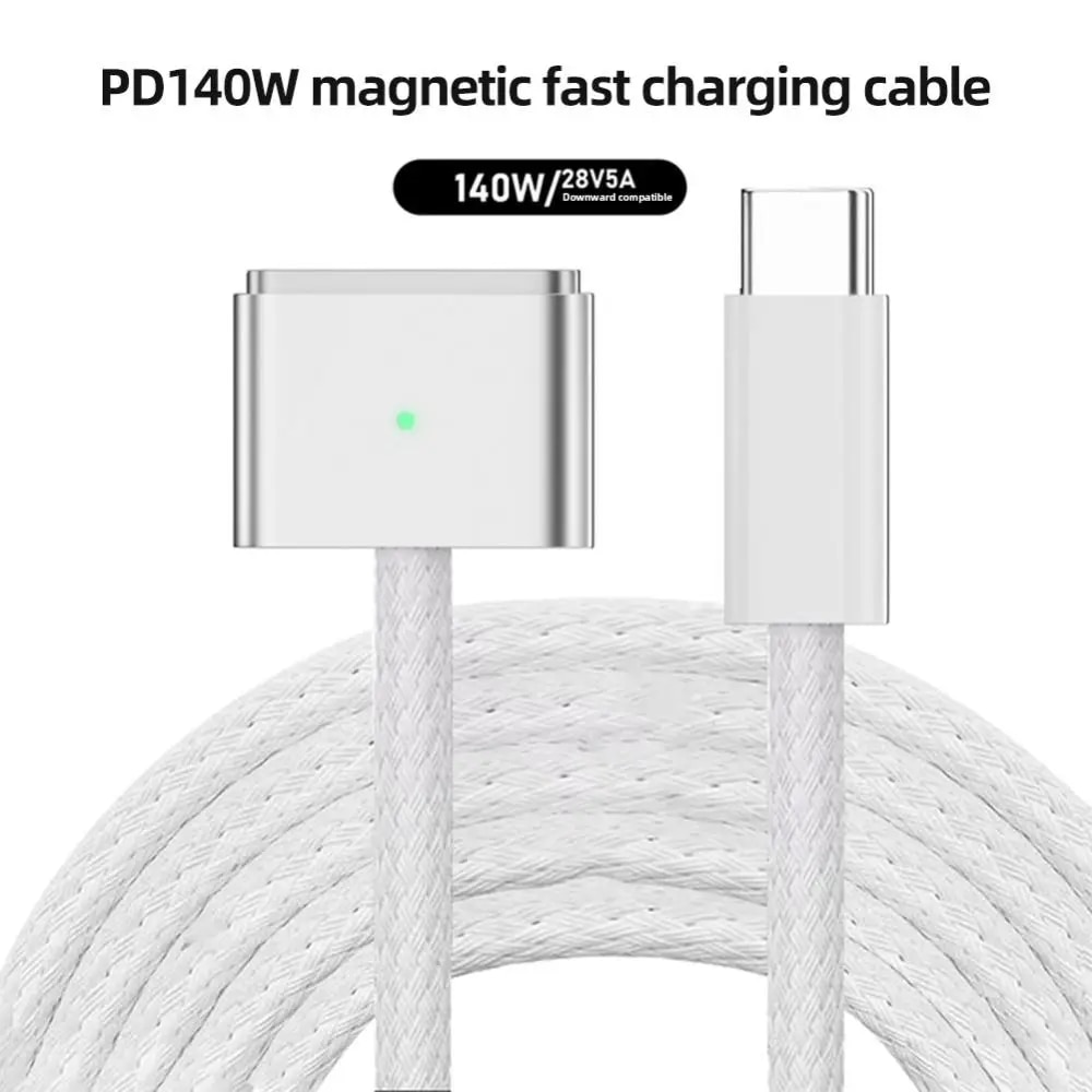 USB Type C To Magsafe 3 Magnetic Charger Cord Laptop Charging Cable Converter PD 140W for MacBook Air/Pro A2442 A2485 A2681