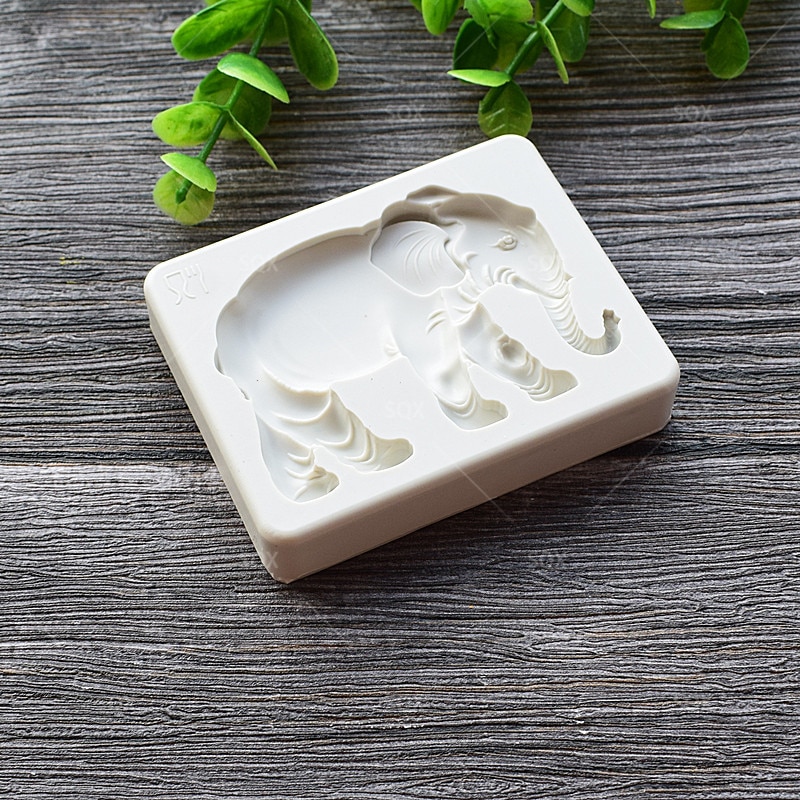 【happy one】Series Elephant Cooking Fondant Baking Molds,Moule Silicone,Cake Decorating Tools Tools MR62. 