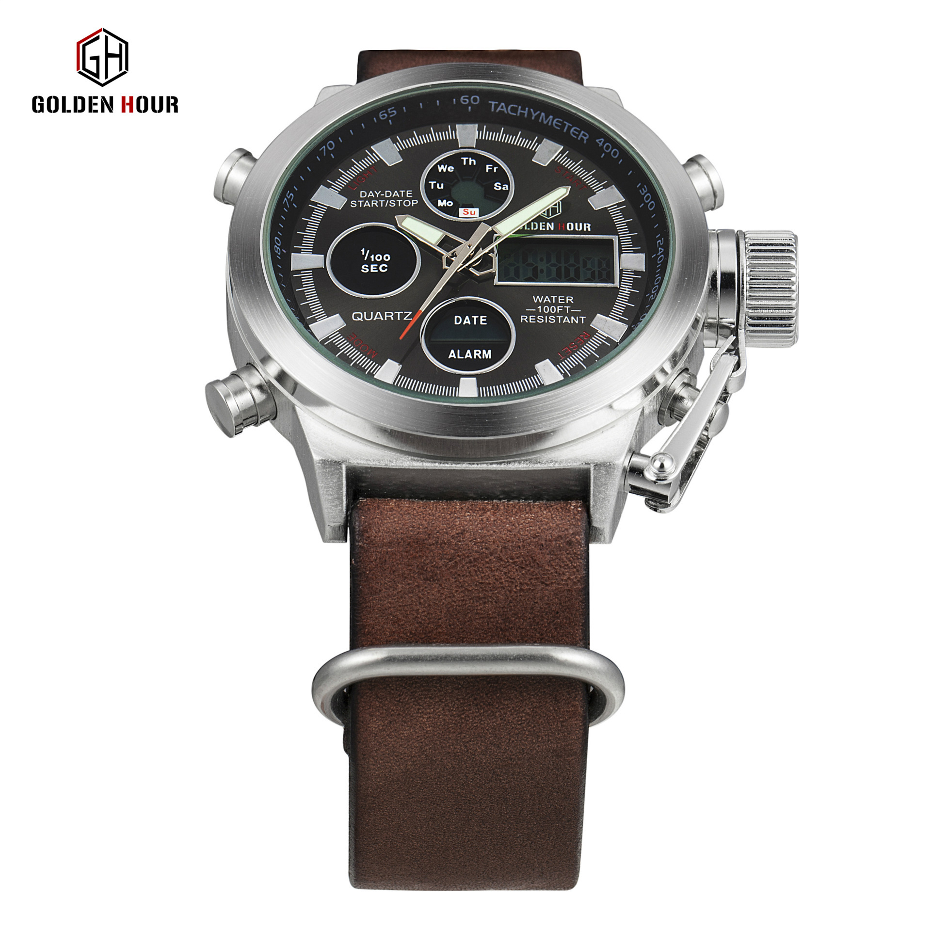 Aliexpress direct selling foreign trade AliExpress hot men's mechanical watches custom creative belt. 