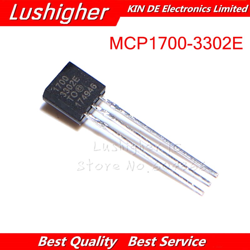 10 পিস MCP1700-3302E to92 MCP1700-3302E/থেকে mcp1700 3302e. 