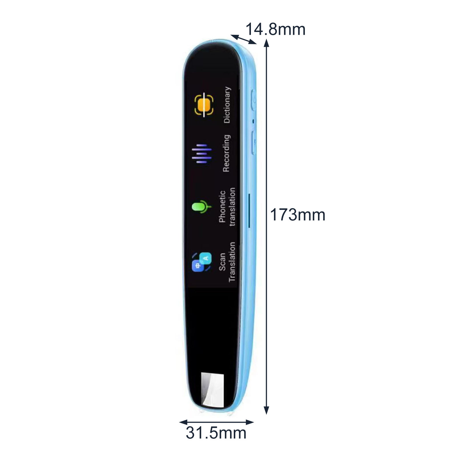 Scanning Translator Pen Portable Smart Translator Pen with High-speed Scanning Compact Size Rechargeable Wi-fi Enabled Perfect for Language Translator Device. 