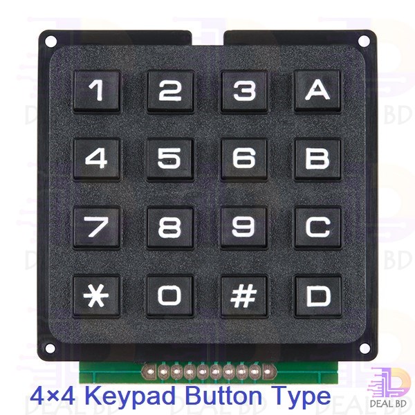 Keypad Telephone Style 4x4 16 Button Membrane Switch Matrix Array Keyboard Keypad Module Use Key PIC AVR Stamp Plastic Keys Switch For Arduino Controller. 