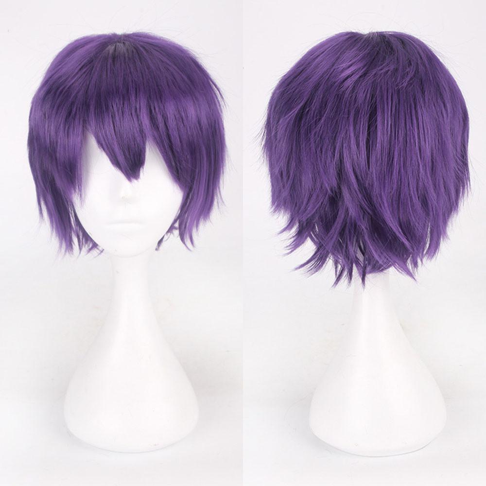 Women Wig Multi Color Short Straight Hair Anime Party Cosplay Full