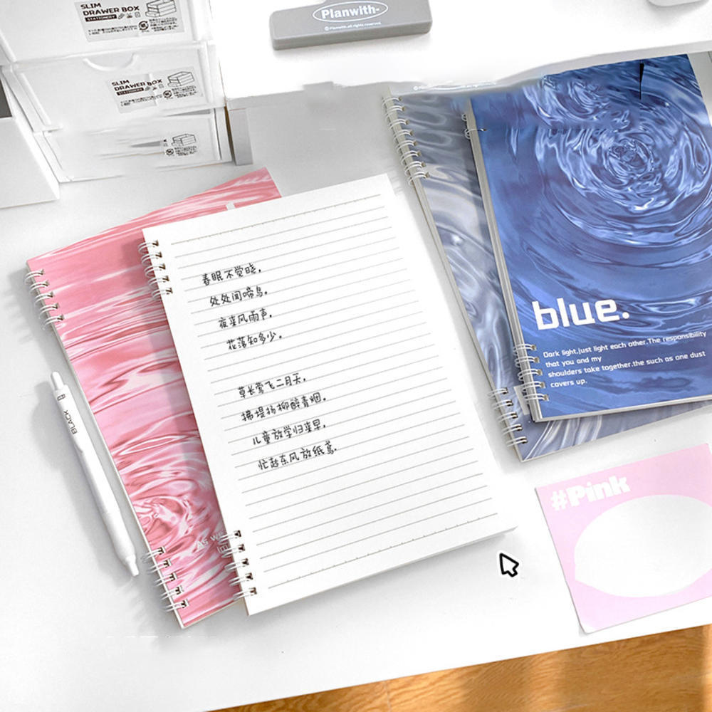 Water Ripple Notebook Flipbook Square Book B5 Notebook Non-choking Notebook. 