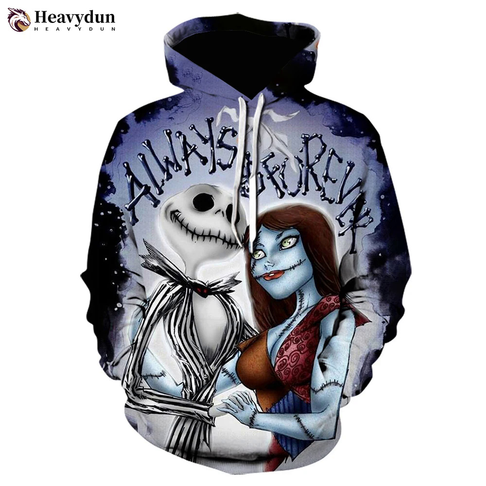 Halloween Hip Hop Hoodie Savage Gift Before Christmas Nightmare 3D Printed Men Casual Clothing America Mantle Gym Streetwear. 