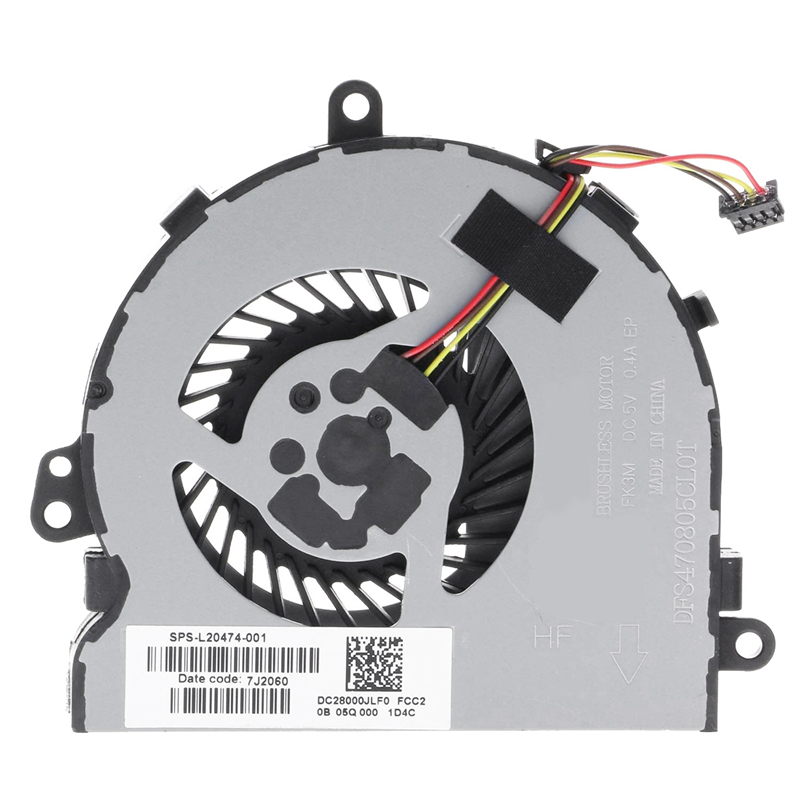 1 PCS CPU Cooling Fan Parts Accessories for 15-da 15-DB 15-DI 15- 15Q-DX 15T- 250 255 256 G7 Laptop Cooler Fan