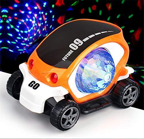 YUVDIK Future Musical Car Rotate 360 Degree with Flashing Light & Music with Colorful Lighting for Kids - Multicolor