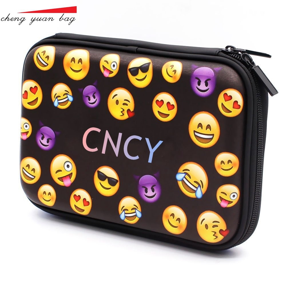 Add Logo in large quantities and excellent prices New Emoji Series EVA Hard Stationery Multifunctional Pencil Case Source Manufacturers