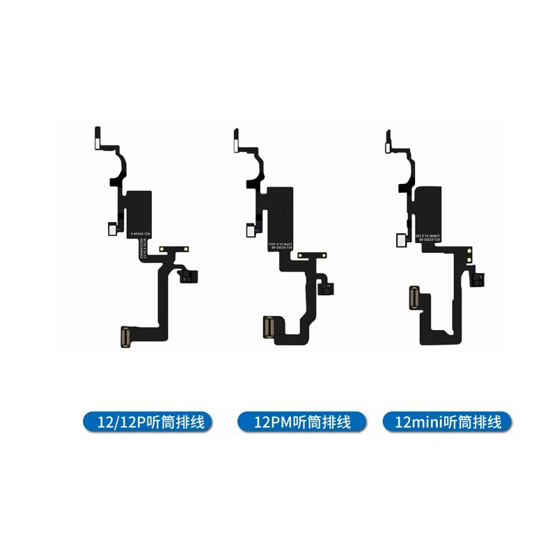 JC JCID Earpiece Receiver FPC Flex Cable For iPhone 14 13 12 11 X XR XSM Pro MAX Earpiece Speaker Sensor Flex True Tone Repair. 