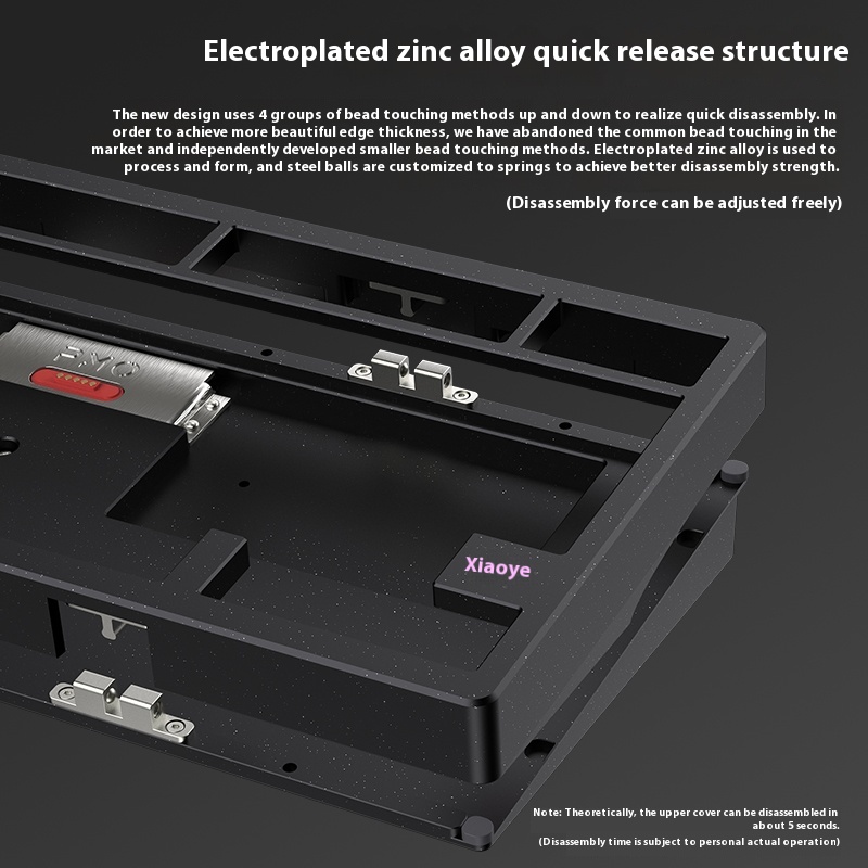 PMO Wave75 Mechanical Keyboard 8000mAh Custmoized Hot Swappable Hifi Switch CNC Aluminum BT 2.4G Wireless QMK VIA Driver. 